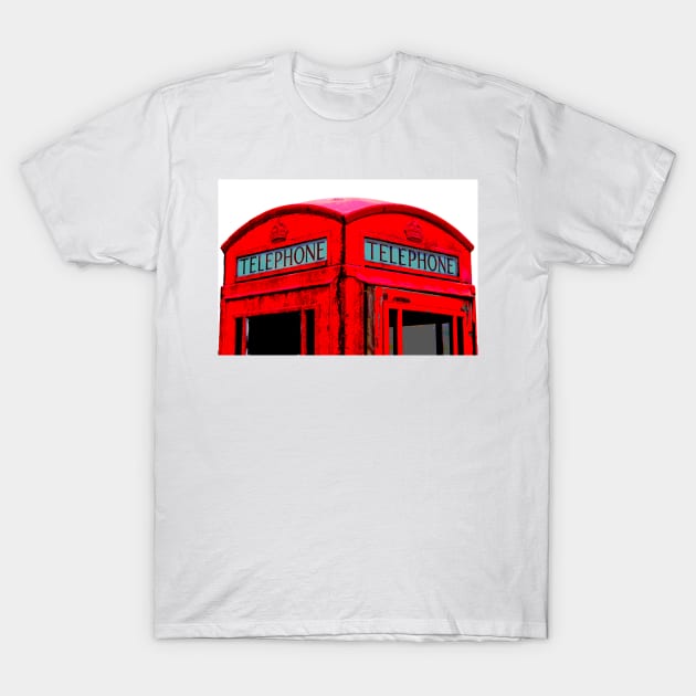 Red Phone Box T-Shirt by Jane Braat